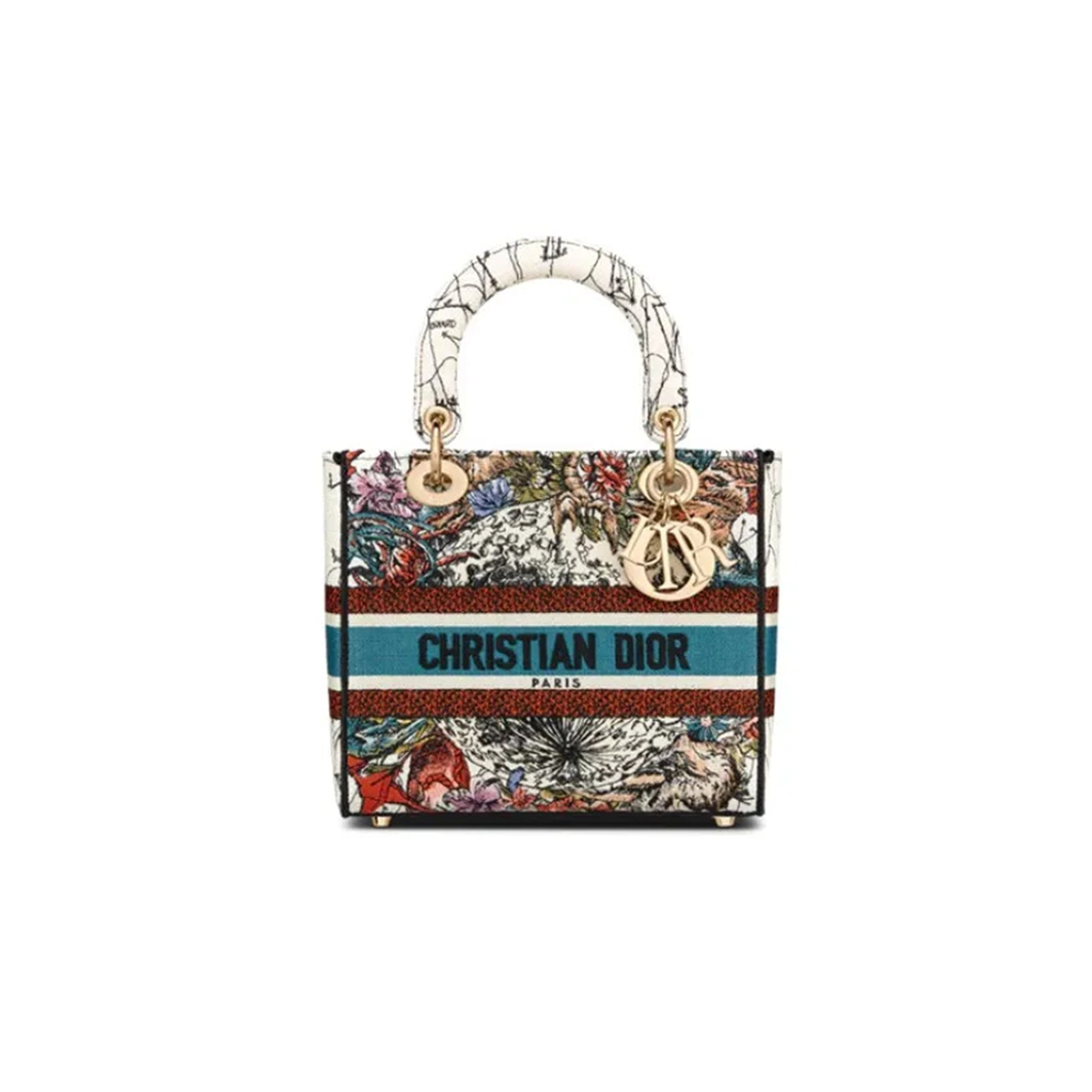 DIOR MEDIUM LADY D-LITE BAG M0565ORHP-M941 (24*20*11cm) 